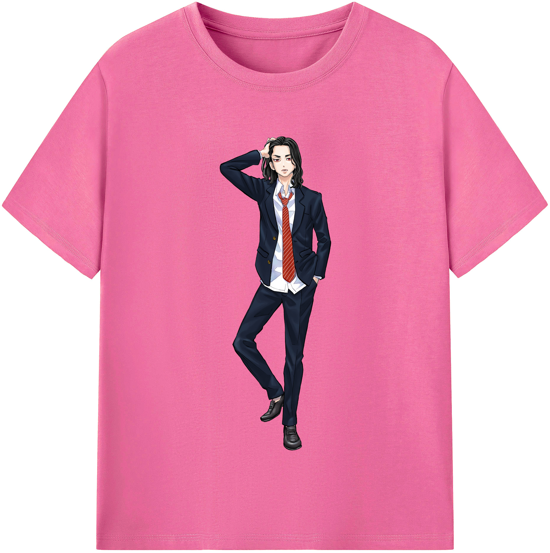 （画像用） 東京リベンジャーズ Tokyo Revengers レディースカジュアルプリントTシャツ（綿100％）